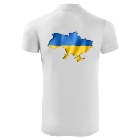 Ukrajina vlajka mapa