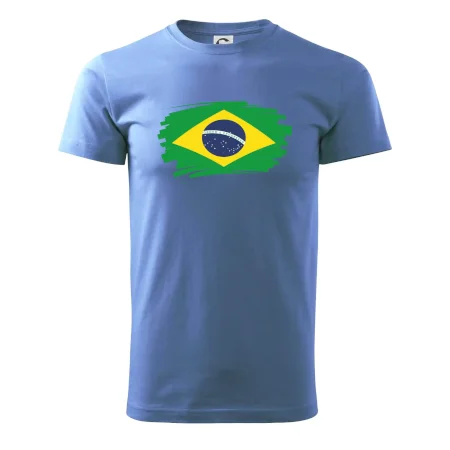 Brazília vlajka štetkou