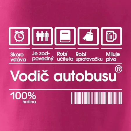 Čiarový kód - Vodič autobusu