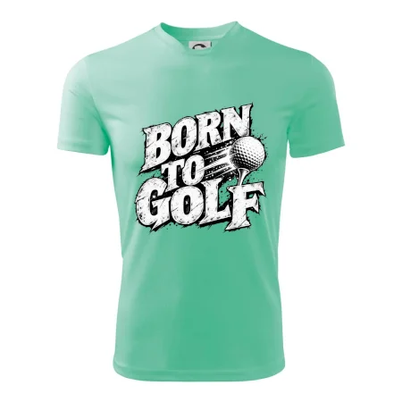 Born to golf černobílý drsný potisk