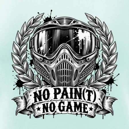 No Paint, No Game – motív s maskou