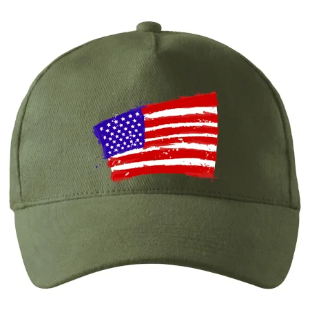 Americká vlajka ohnutá