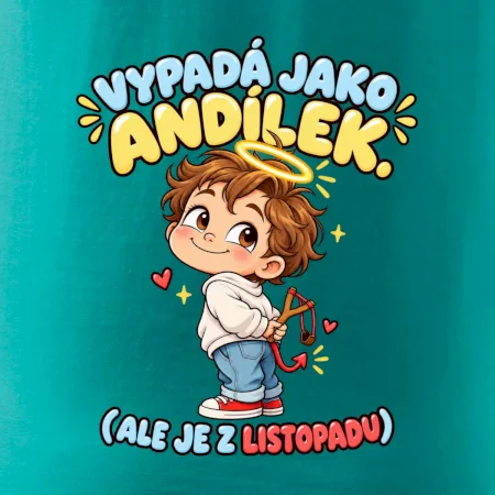 Vypadá jako andílek ale je z listopadu s prakem