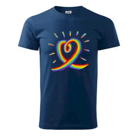 Srdce pride dúha kreslená