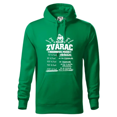 Hodinová mzda zvárač