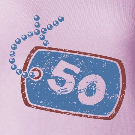 50 na krku štítok