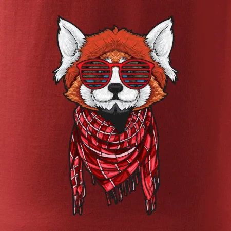 Červená panda hipster
