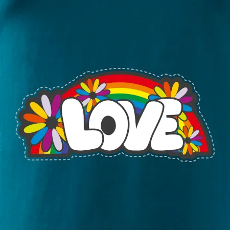 Love s dúhou v pozadí