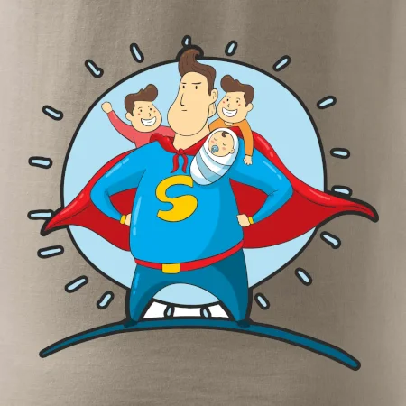 Táta superman - kluk, kluk a dítě