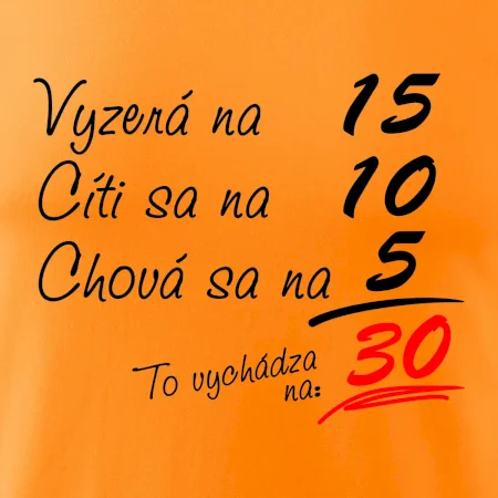 Vyzerá, cíti sa, chová sa - 30 rokov