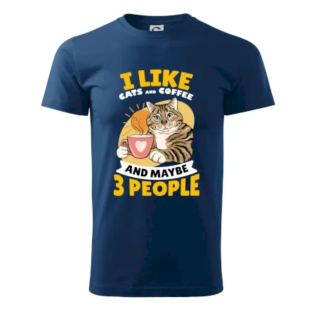 I like cats and coffee and maybe 3 people