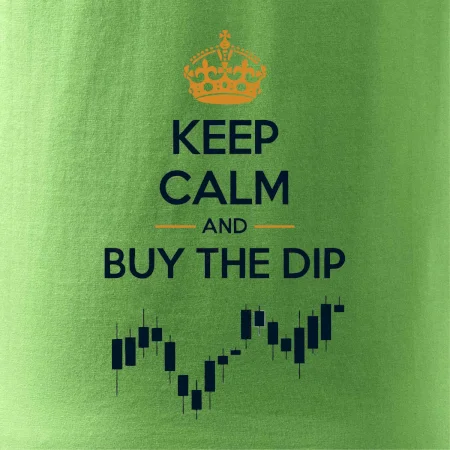 Keep Calm and Buy the Dip - koruna a graf