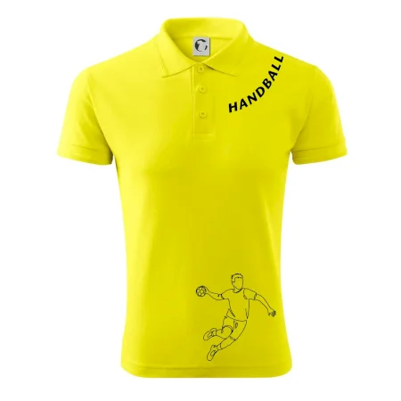 Handball nápis šikmo
