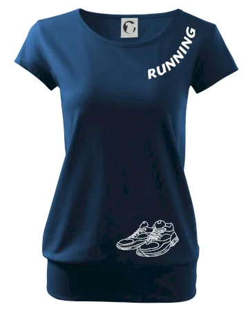 Running nápis šikmo