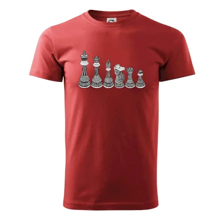 Šachové figúrky v rade - kreslené