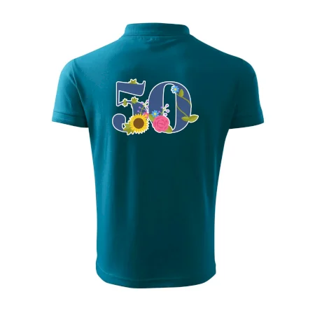 Kvetinové číslo kreslené - 50