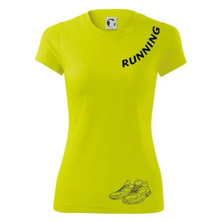 Running nápis šikmo