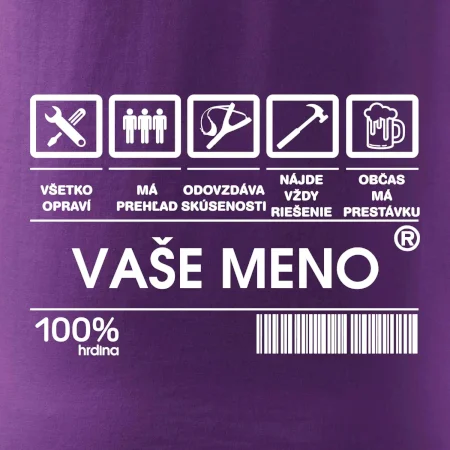 Vaše meno - čiarový kód