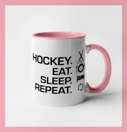 Pozemný hokej eat sleep repeat