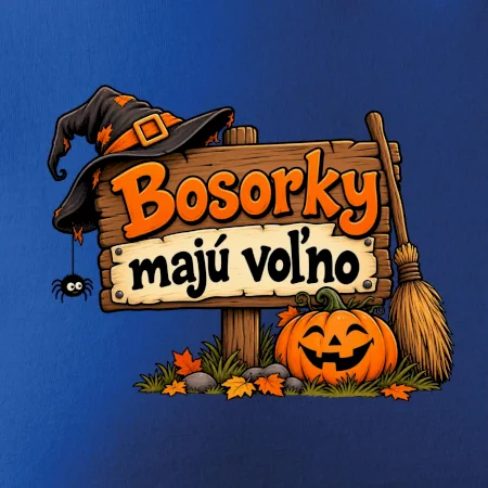 Bosorky majú voľno - tabuľa s tekvicou