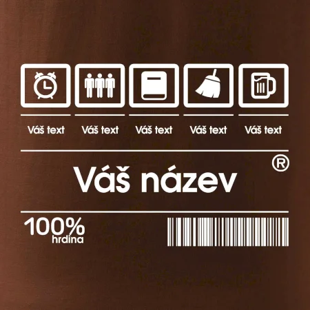 Čárový kód - Vlastní text