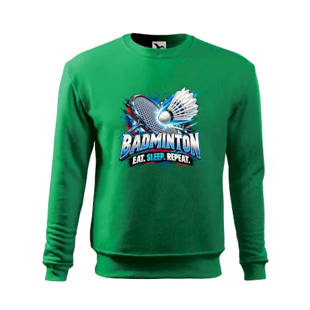 Bedmintonová raketa s košíčkom eat sleep repeat