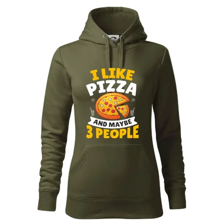 I like pizza and maybe 3 people