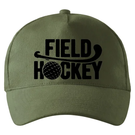Field hockey loptička a nápis