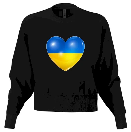 Ukrajina srdce vlajka