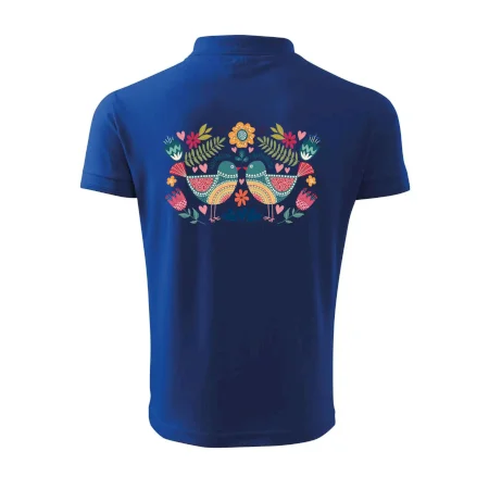 Folklór - dva farebné vtáčiky