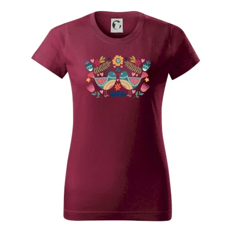 Folklór - dva farebné vtáčiky