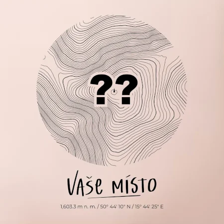 Vaše miesto - vrstevnice v kruhu
