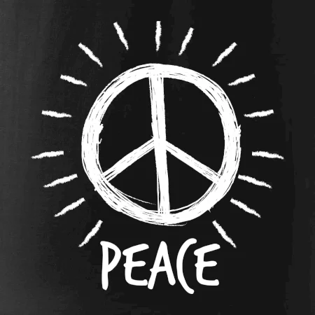 Peace symbol čiernobiely