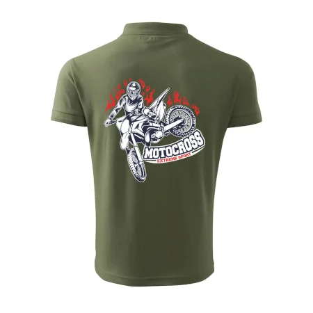 Motocross extreme sport fire