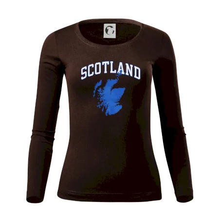 Scotland nápis s mapou