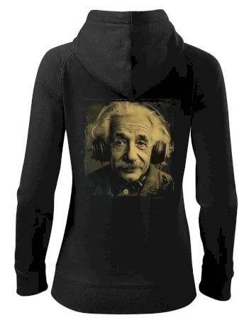 Albert Einstein so slúchadlami