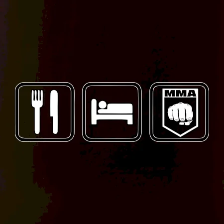 Eat sleep MMA v řádku