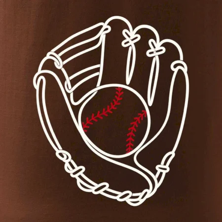 Baseballová rukavice minimalistická linka
