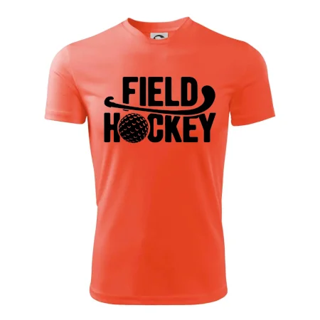 Field hockey loptička a nápis