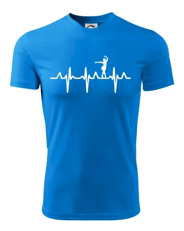 EKG tanečnice salsy