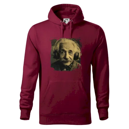 Albert Einstein so slúchadlami