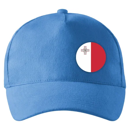Vlajka Malta guľatá na prsník