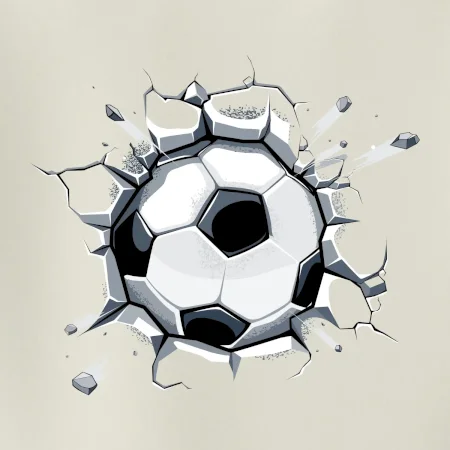 Futbalová lopta v triku
