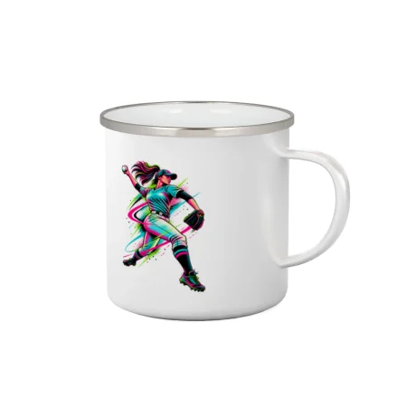 Baseballová nadhazovačka neonový pop art