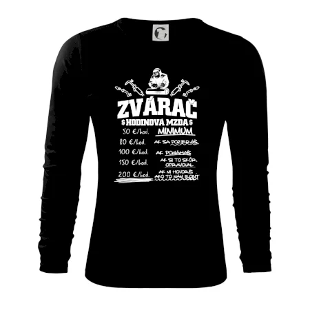 Hodinová mzda zvárač