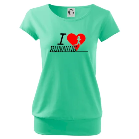 I love running dievča