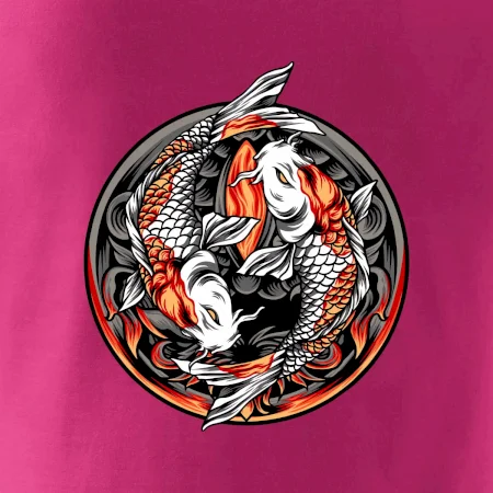 Yin & Yang Koi kapor - oranžový