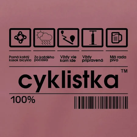 Čiarový kód - cyklistka