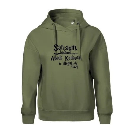 Harry - Sarcasm, because Avada Kedavra is illegal