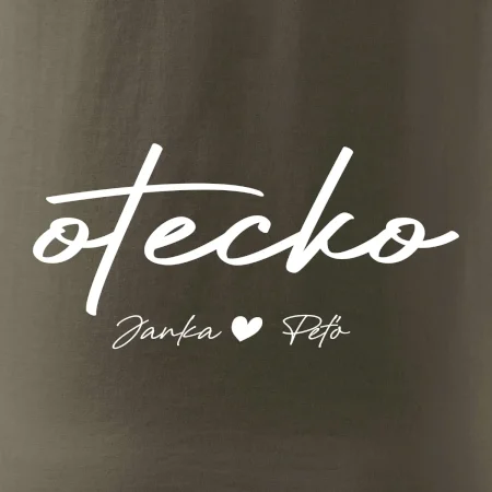 Otecko - tričko s menami deti
